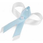 Svatební vývazek světle modro-bílý – Zboží Dáma