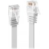 síťový kabel XtendLan PK_6UTP050white flat Cat6 UTP, patch, 5m, bílý