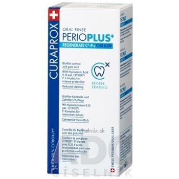 Curaprox Perio Plus+ Regenerate ústní voda (0,09% CHX + HA) 200 ml