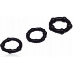 Stay Hard Three Rings, Sada 3 erekčních kroužků - Černá, 3000004693 – Sleviste.cz