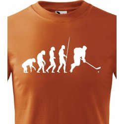 dětské tričko Evoluce hokej, Oranžová