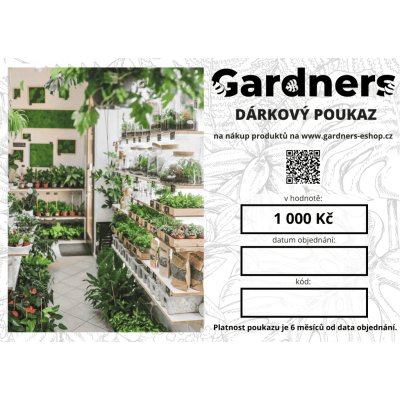 Gardners Dárkový poukaz 1000 Kč – Hledejceny.cz