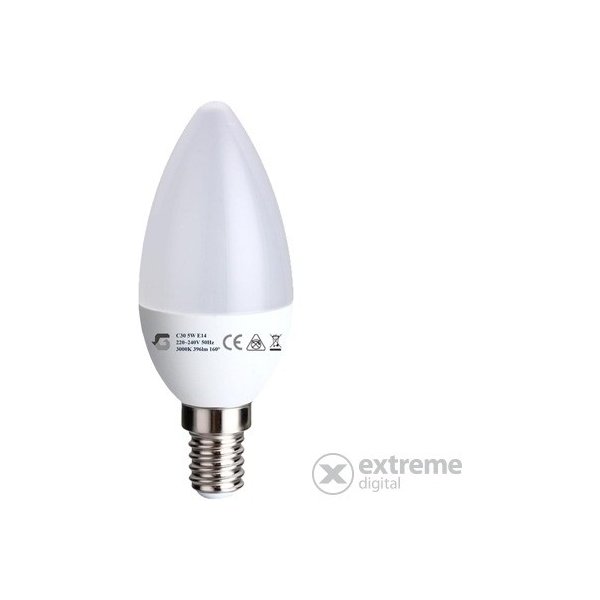 Žárovka Global C375WE14 Led žárovka E14 400 Lm 3.000K 5W Teplá bílá