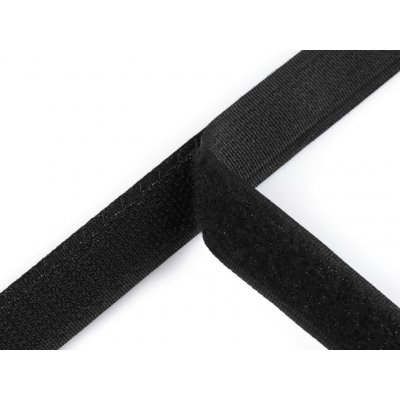 Suchý zip háček + plyš šíře 20 mm PES - 25m Varianta: 2 černá, Balení: 25 m – Hledejceny.cz