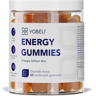 YOBELI Energy Gummies YOBELI 60 bonbónů – Hledejceny.cz