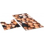 Bellatex Koupelnová 3D tisk sada dřevěné koule 60 x 100 60x50 cm WC – Zboží Mobilmania