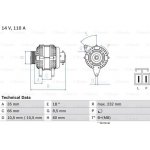 0986048301 BOSCH generátor