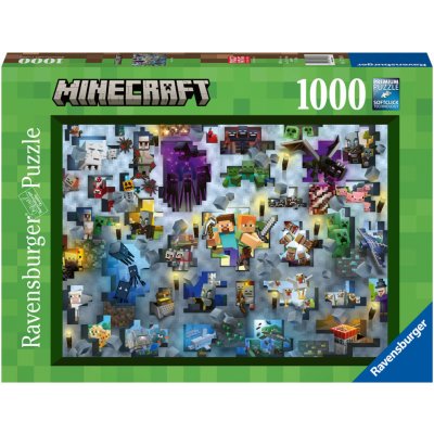 Ravensburger 171880 Challenge Minecraft 1000 dílků – Zboží Dáma