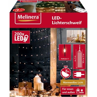 MELINERA® Světelný LED řetěz, 10 m (černý drát) 328028 od 249 Kč - Heureka. cz