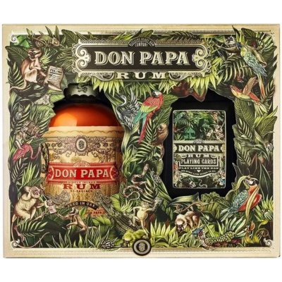 Don Papa Rum 40% 0,7 l (dárkové balení hrací karty) – Zboží Dáma