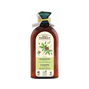 Green Pharmacy Hair Care Ginseng šampon pro mastnou vlasovou pokožku a suché konečky 0% Parabens Artificial Colouring SLS SLES 350 ml