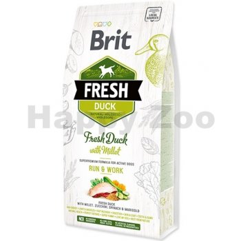 Brit Fresh Duck with Millet Active Run & Work 2,5 kg