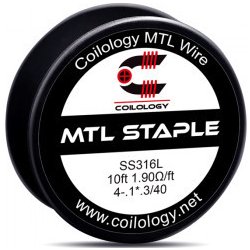 Coilology Odporový drát MTL Series - Staple SS316L 3m