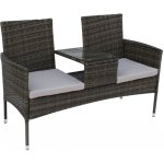 Kondela Zahradní pohovka se stolkem LALIT Hnědá – Zboží Dáma