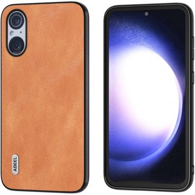 Abeel Leather Obal pro Sony Xperia 5 V hnědý – Zboží Živě