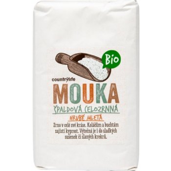 Country Life Mouka špaldová celozrnná hrubě mletá Bio 1000 g