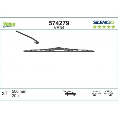 Valeo Silencio 500 mm VA 574279 – Sleviste.cz