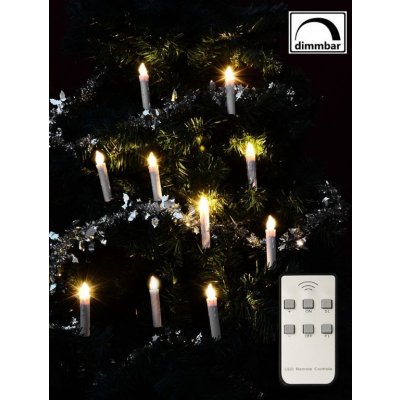 Nexos 90844 Vánoční svíčky na stromeček bezdrátové 10 ks – Zboží Mobilmania