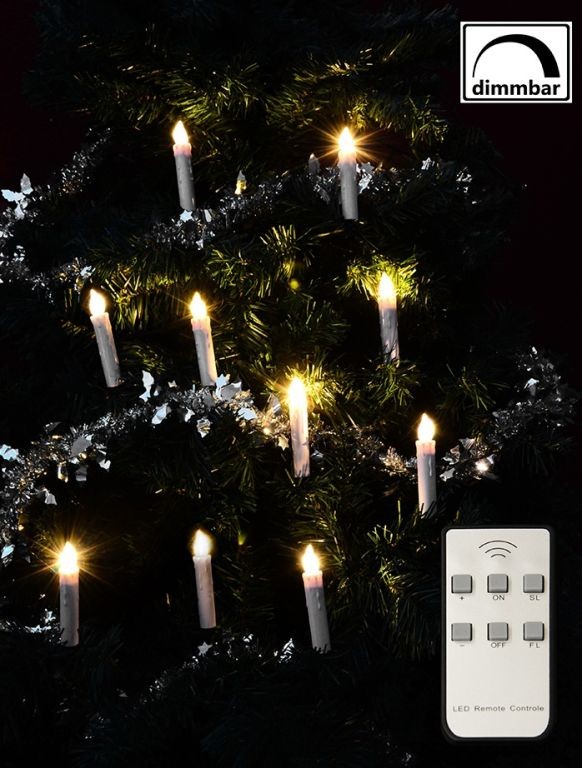 Nexos 90844 Vánoční svíčky na stromeček bezdrátové 10 ks
