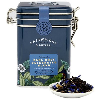 Cartwright & Butler Černý čaj Earl Grey v plechové dóz 90 g – Zbozi.Blesk.cz