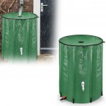 YARDIN Skládací nádrž na dešťovou vodu s ochranným krytem z PVC zelená 500 l – Zboží Mobilmania