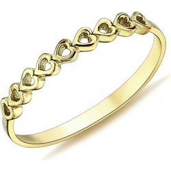 Lillian Vassago Zlatý prsten se srdíčky LLV98 GR031Y