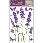 Anděl 10189 Samolepky na zeď levandule, 50 x 32 cm – Zboží Dáma