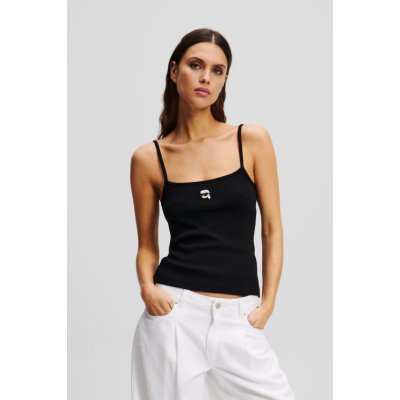 Karl Lagerfeld IKON PATCH TANK BLACK – Zboží Dáma