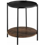 tectake 404257 odkládací stolek colchester, industrial tmavé dřevo – Hledejceny.cz