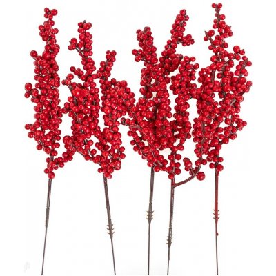 DP Craft Větvičky s červenými bobulemi 22cm 5ks – Hledejceny.cz