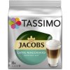 Kávové kapsle Tassimo Jacobs Latte macchiato se sníženým obsahem cukru 16 ks