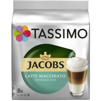 Tassimo Jacobs Latte macchiato se sníženým obsahem cukru 16 ks