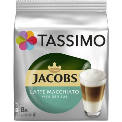 Tassimo Jacobs Latte macchiato se sníženým obsahem cukru 16 ks