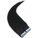 Invisible Tape in – Pravé lidské vlasy 50 cm - přírodní černá – Zboží Dáma