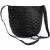 Kabelka Prima-obchod kabelka z papírové slámy crossbody 23x30 cm 4 černá