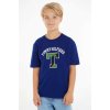 Dětské tričko Tommy Hilfiger dětské bavlněné tričko s aplikací KB0KB08329.128.176.9BYX tmavomodrá