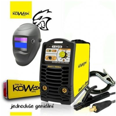 Kowax GeniArc 160 EVO MMA/TIG SET03a - 3m Kabely + Kukla + Elektrody 2.5mm/2.5kg KWXSTGA160EVO_S03a