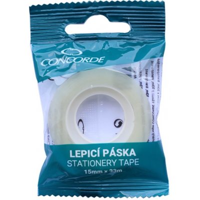 CONCORDE Lepicí páska 15 mm x 33 m, transparentní – Zboží Živě
