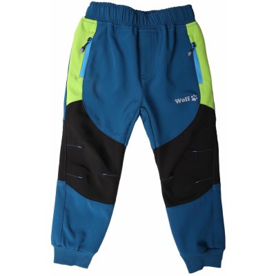 Wolf B2283 chlapecké softshellové kalhoty modré – Zboží Mobilmania