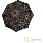 Doppler Mini Fiber desert Colorfull dámský skládací deštník černý – Zboží Dáma