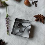 Vykrajovátko nerezové čtverec se zvonkem 3,5 cm – Hledejceny.cz