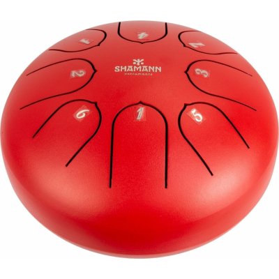 Shamann 6" 8 Notes C5 Major Red Tongue Drum – Zboží Dáma