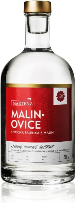 MARTENZ Malinovice GOLD VIP 45% 0,5 l (holá láhev)