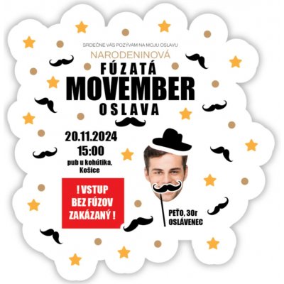 Personal Personal Personalizované pozvánky Movember – Hledejceny.cz