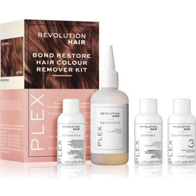 Revolution Haircare Sada pro odstranění barvy vlasů Hair Colour Remover Kit 4 x 60 ml – Zboží Mobilmania