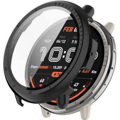 VSECHNONAMOBIL 105100 PC FULL COVER Plastový kryt se sklem pro Amazfit Active 2 černý – Zboží Živě