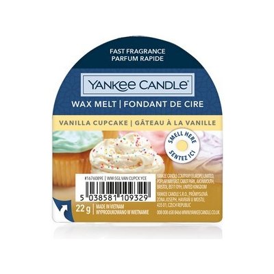 Yankee Candle VANILLA CUPCAKE vonný vosk do aromalampy 1 ks – Hledejceny.cz