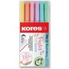 Scrapbooking set Popisovač Kores Style 6ks pastel Brush