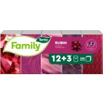 Tento papírové kapesníčky Family Rubin 3-vrstvé 15x10 ks – Zboží Dáma