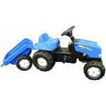 Rolly Toys Šlapací traktor Rolly Kid s vlečkou modrý – Hledejceny.cz